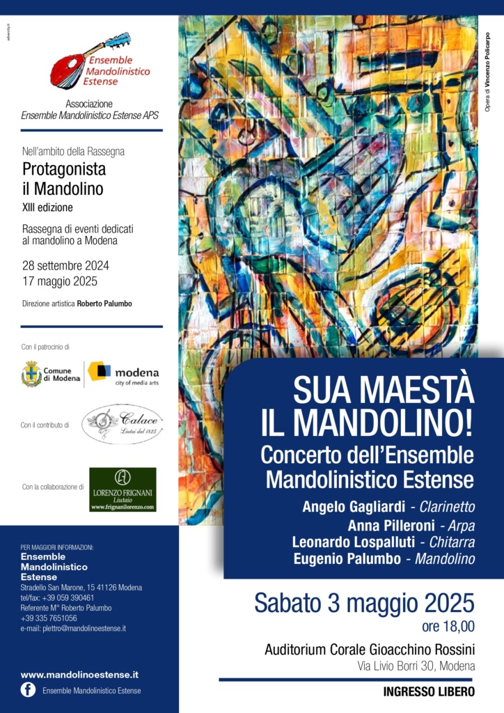 3 Maggio 2025 | ENSEMBLE MANDOLINISTICO ESTENSE